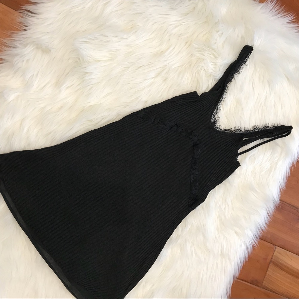 Zara basic short black knit dress size S